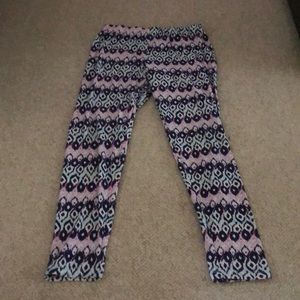 Kids purple tie dye leggings